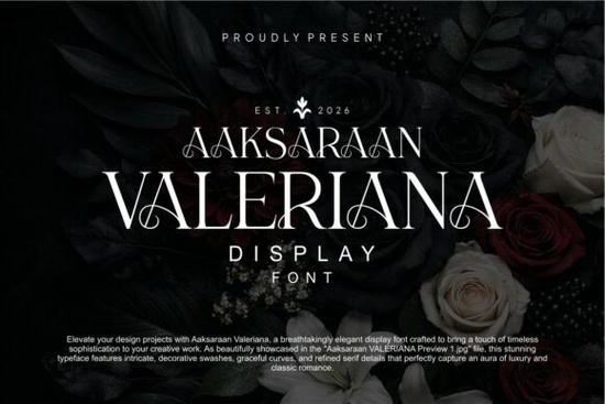 Aaksaraan Valeriana Font